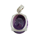 Amethyst Anhänger Facettiert 925 Silber Fassung