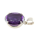 Amethyst Anhänger Facettiert 925 Silber Fassung