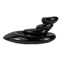 Backflow-Räucherkegelhalter Kleine Kiesel Schwarz