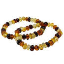 Bernstein-Perlen Armband (Ø 6mm)