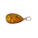 Bernstein Tropfen Anhänger 925 Silber