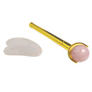 Chi Massageroller mit Gua Sha, Rosenquarz, Sinnlichkeit