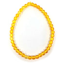 Citrin-Perlen (gebr.) Armband (Ø 4 mm)