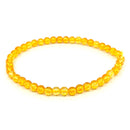 Citrin-Perlen (gebr.) Armband (Ø 4 mm)