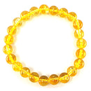 Citrin-Perlen (gebr.) Armband (Ø 8mm)