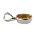 Citrin Anhänger Facettiert 925 Silber Fassung