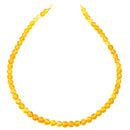 Citrin Edelstein-Perlen mit Bohrung, 10 Stück (Ø 6mm)