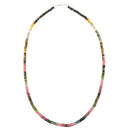 Edelstein-Collier bunter Turmalin (44cm)