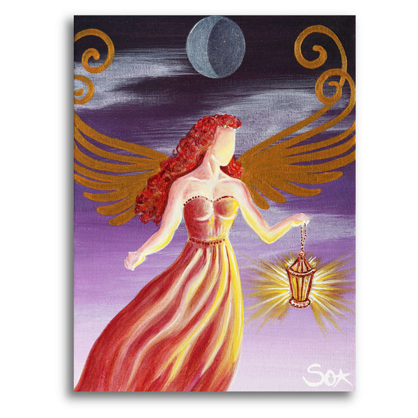 Engelbild: Engel der lichtvollen Hoffnung - Kunstdruck