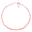 Facettierte Rosenquarz Edelstein-Perlen mit Bohrung, 10 Stück (Ø 6mm)