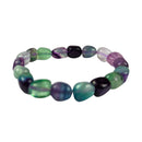 Fluorit-Nuggets Armband  (Ø 10mm)