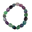 Fluorit-Nuggets Armband  (Ø 10mm)