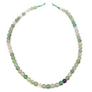 Fluorit Edelstein-Perlen mit Bohrung, 10 Stück (Ø 6mm)