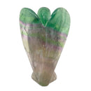 Fluorit Edelstein Schutzengel Statuette (5 x 3 cm)