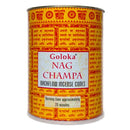 Goloka Nag Champa Backflow Räucherkegel, 24 Kegel, Brenndauer 20min