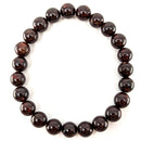 Granat-Perlen Edelstein Armband (Ø 8 mm)
