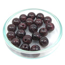 Granat Edelstein-Perlen mit Bohrung, 10 Stück (Ø 6mm)