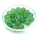 Grüner Aventurin Edelstein-Perlen mit Bohrung, 10 Stück (Ø 6mm)