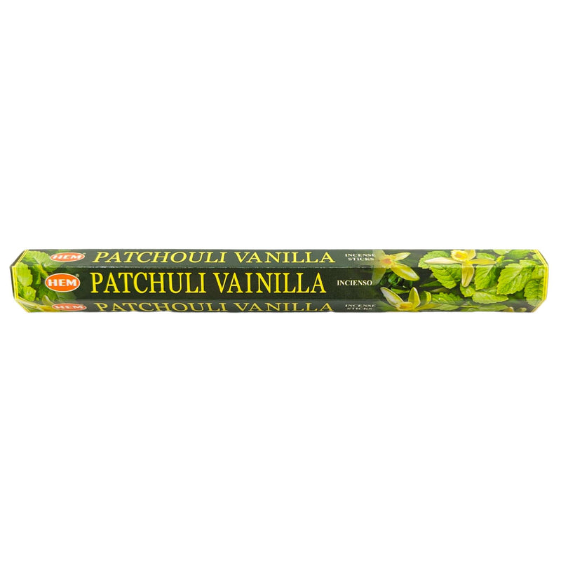 HEM Patchouli Vanilla Räucherstäbchen, 20 Sticks, 23cm, Brenndauer 45min