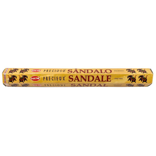 HEM Precious Sandal, Sandelholz Räucherstäbchen, 20 Sticks, 23cm, Brenndauer 45min