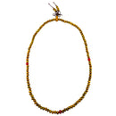 Holzperlen Collier mit Roten Glasperlen (48 cm / Ø 6 mm)