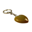 Schlüsselanhänger Karneol Herz, braun (3 cm)