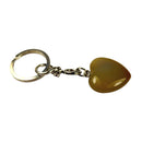 Schlüsselanhänger Karneol Herz, braun (3 cm)