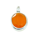 Karneol Anhänger Facettiert 925 Silber