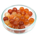 Karneol Edelstein-Perlen mit Bohrung, 10 Stück (Ø 6mm)