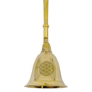 Kerzenlöscher Messing mit Holzgriff, Blume des Lebens