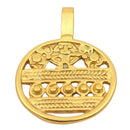 Kettenanhänger Altar, 24 Karat Vergoldet