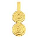 Kettenanhänger Doppel-Spirale, 24 Karat Vergoldet