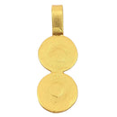 Kettenanhänger Doppel-Spirale, 24 Karat Vergoldet