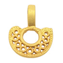 Kettenanhänger Halbmond, 24 Karat Vergoldet