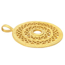 Kettenanhänger Sonne, 24 Karat Vergoldet, medium