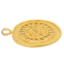 Kettenanhänger Sonne, 24 Karat Vergoldet, mittelgroß