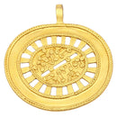 Kettenanhänger Sonne, 24 Karat Vergoldet, mittelgroß