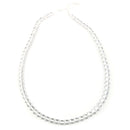 Klare Bergkristall Edelstein-Perlen mit Bohrung, 10 Stück (Ø 6mm)