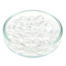 Klare Bergkristall Edelstein-Perlen mit Bohrung, 10 Stück (Ø 6mm)