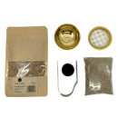 Weihrauch-Starter-Set (Kohle): Alles für den Einstieg ins Räuchern - Räuchergefäß, Quarzsand, Räucherkohle, Räucherzange + Carterii-Weihrauch