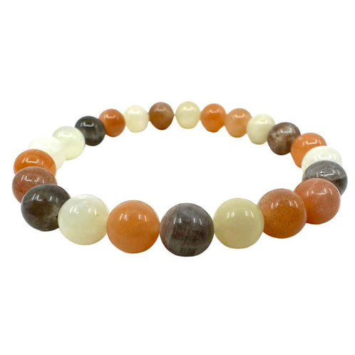 Mondstein-Perlen Armband (Ø 8mm)