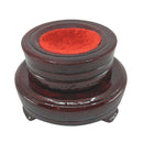 Kristallglaskugel drehbarer Holzsockel (Ø 11cm)