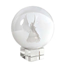 Kugel mit Schutzengel Hologramm, Weiß (Ø 8cm)