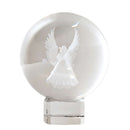 Kugel mit Schutzengel Hologramm, Weiß (Ø 8cm)