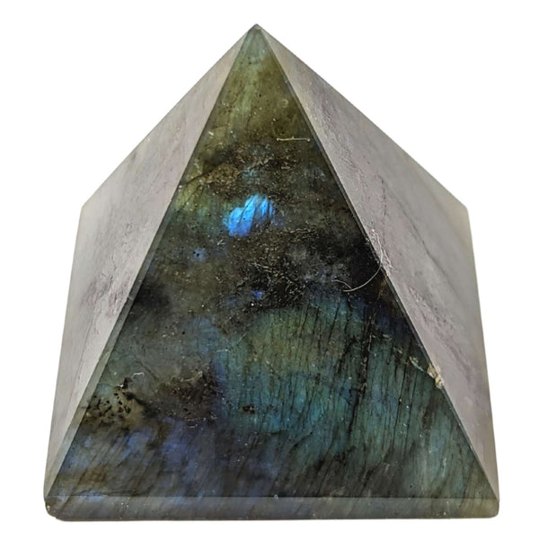 Pirámide de piedras preciosas de labradorita (3x3cm)