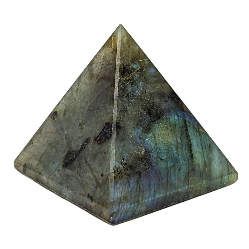 Labradorit Edelstein-Pyramide (3x3cm)