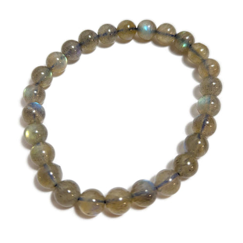 Labradorit-Perlen Armband Mittel (Ø 8 mm)