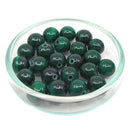 Malachit Edelstein-Perlen mit Bohrung, 10 Stück (Ø 6mm)