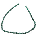 Malachit Edelstein-Perlen mit Bohrung, 10 Stück (Ø 6mm)