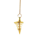 Messing Spiral Pendel vergoldet